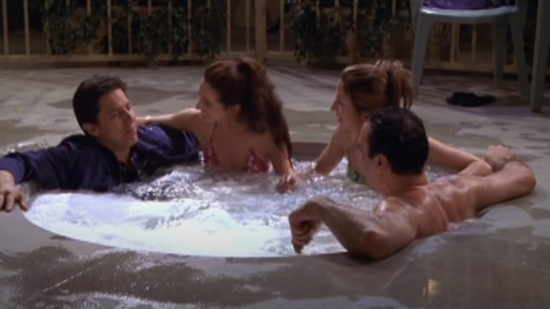 Everybody Loves Raymond Ray sitting in the hot tub