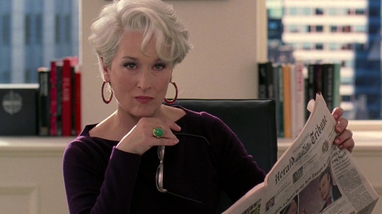 Miranda Priestly glares