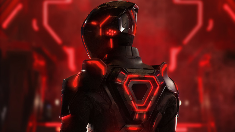 New Tron character in red suit