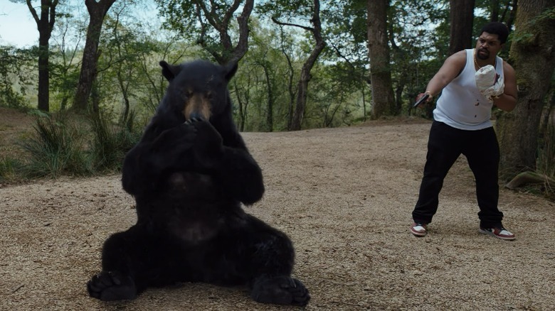 Cocaine Bear snarls in tree