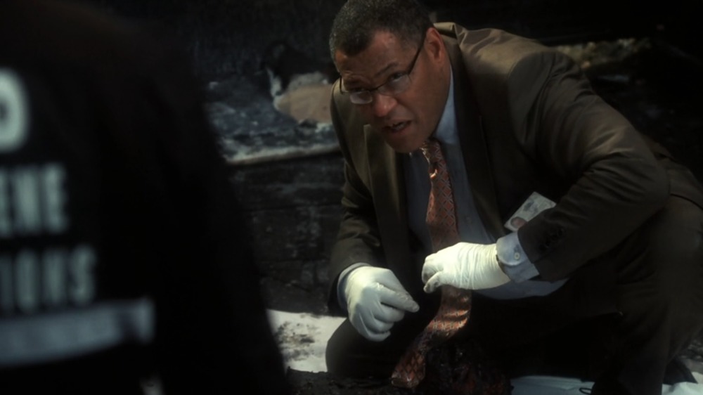 Dr. Ray Langston at crime scene