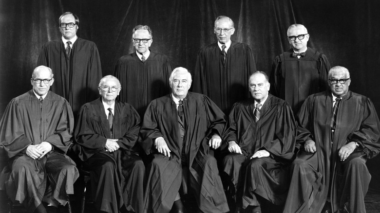 The 1976 U.S. Supreme Court pose