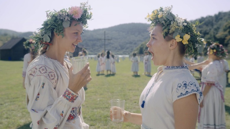 Dani and woman drink tea