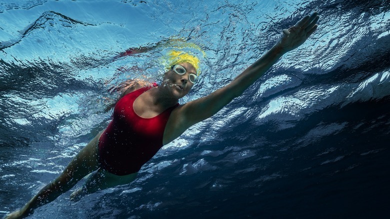 Nyad swimming from underwater