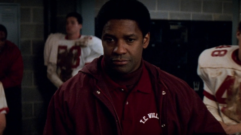 Coach Boone in locker room