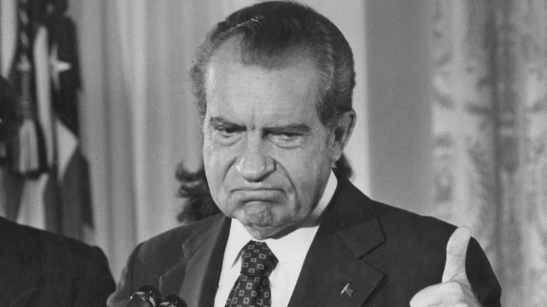 Richard Nixon thumbs up