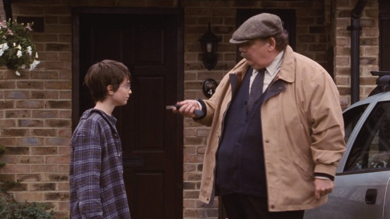 Uncle Vernon warning Harry Potter in Sorcerer's Stone