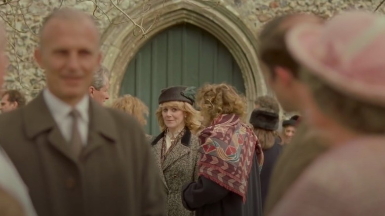 Camilla appears in the church crowd 