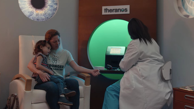 Theranos customer at wellness center