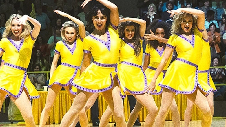 The Lakers Girls dancing