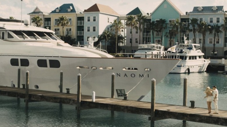 Jordan showing Naomi the yacht