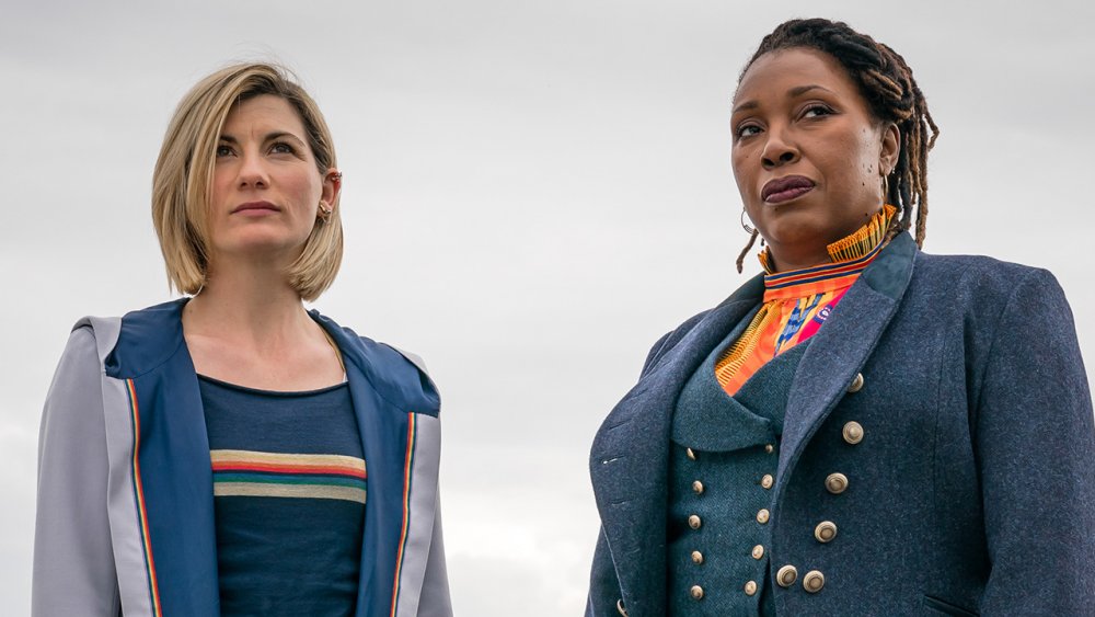 Jodie Whittaker and Jo Martin each as The Doctor