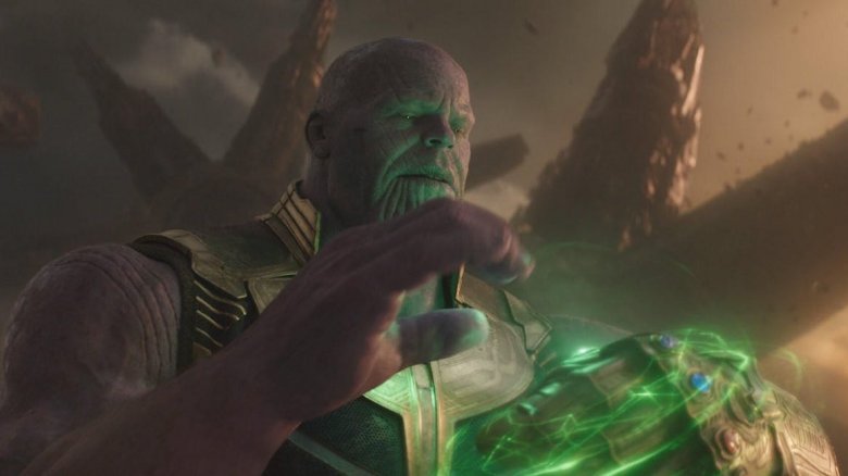 Thanos receives the Time Stone