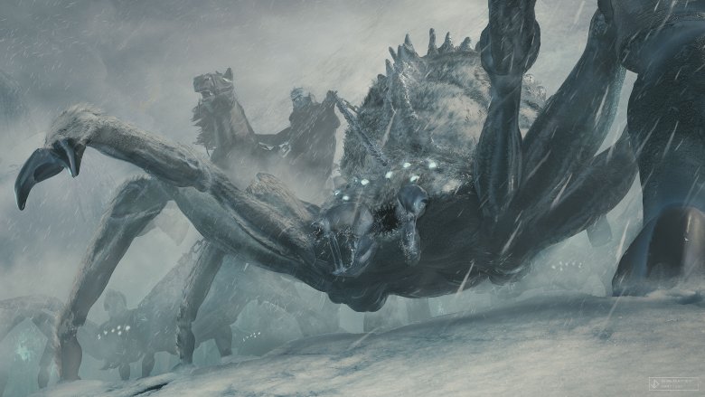 Ice Spiders Game of Thrones painting by Jimmy Przemek Duda