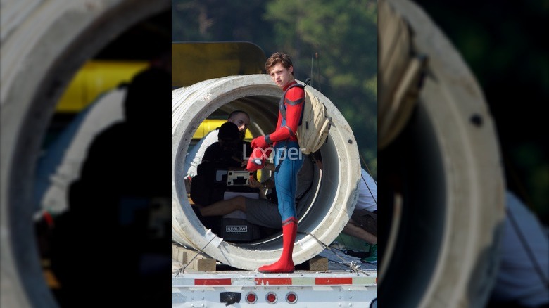 exclusive spider-man homecoming photos