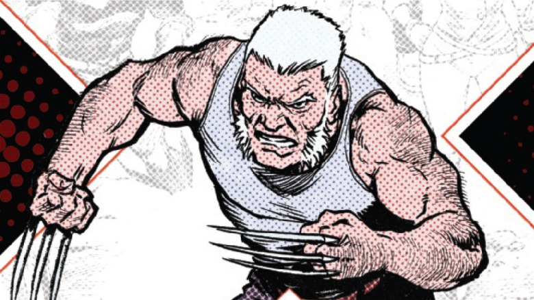 Old Man Logan in fight stance