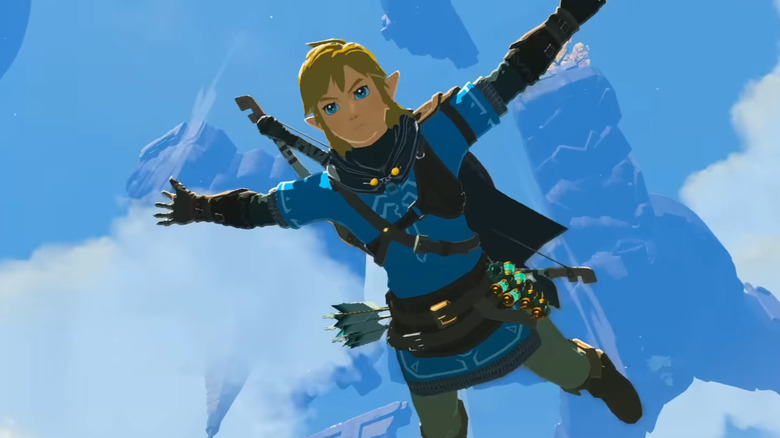 Link falling in air