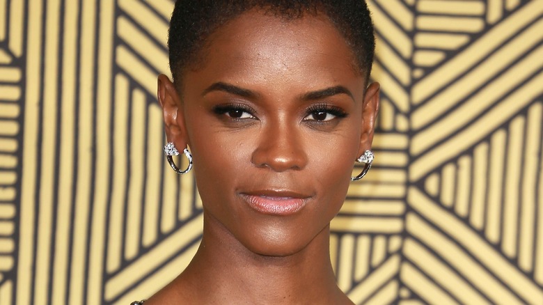 Letitia Wright at Black Panther premiere