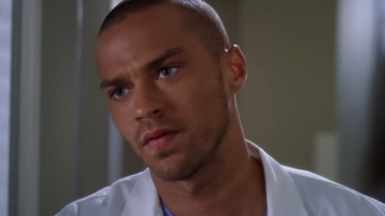 Avery Jackson listening to another doctor