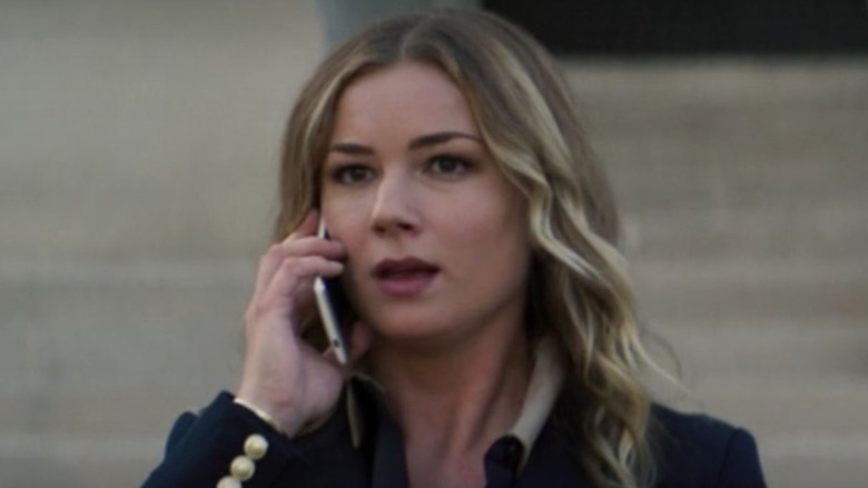 Sharon Carter speaking on the phone