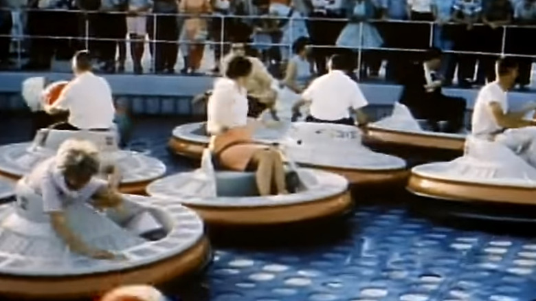 1960s people in flying saucers