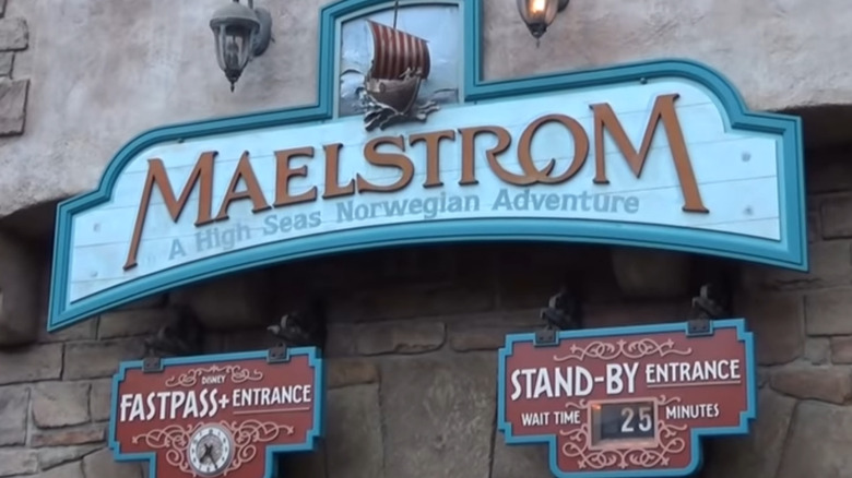 Blue Maelstrom entrance sign