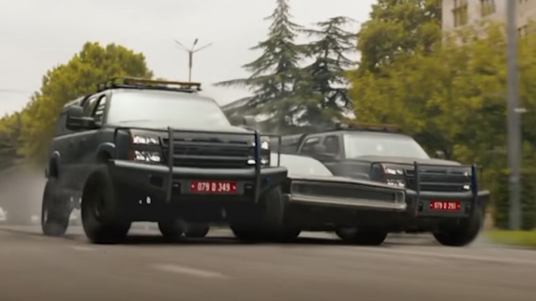 Dodge Charger action scene in Fast and Furious 9 from trailer