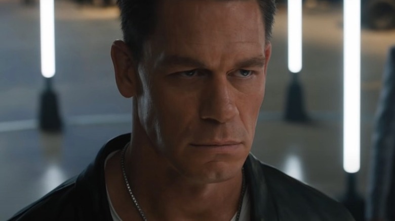 John Cena glowering in 'F9'