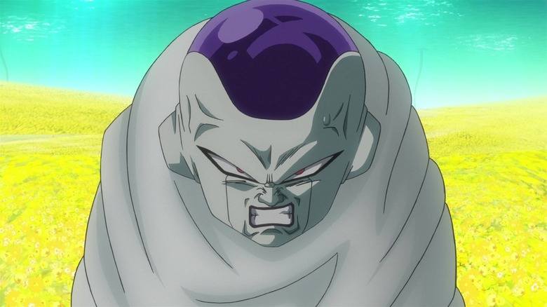 Frieza cringes while in cocoon