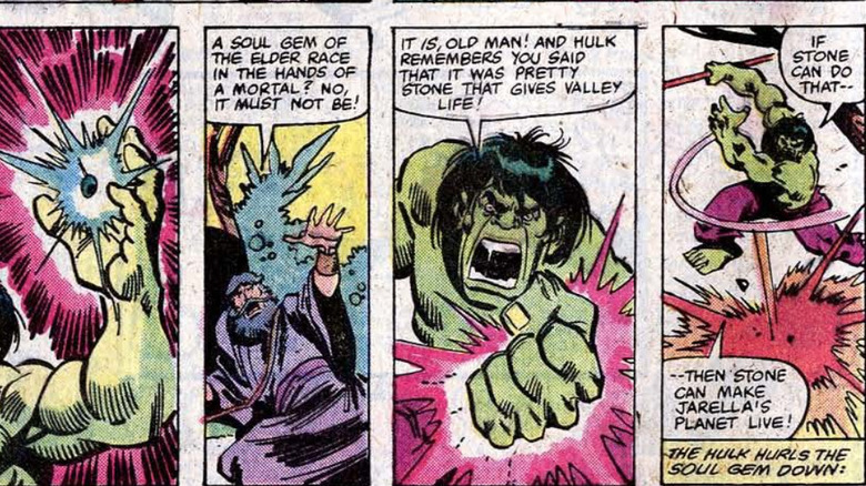 The Hulk confronts the Gardener