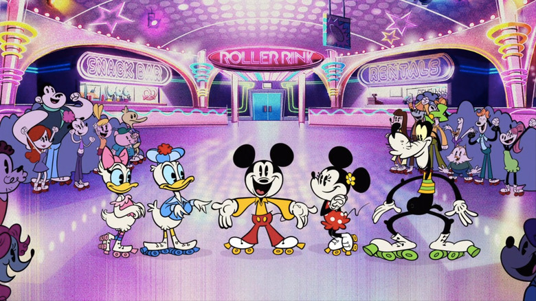 Mickey and pals roller rink