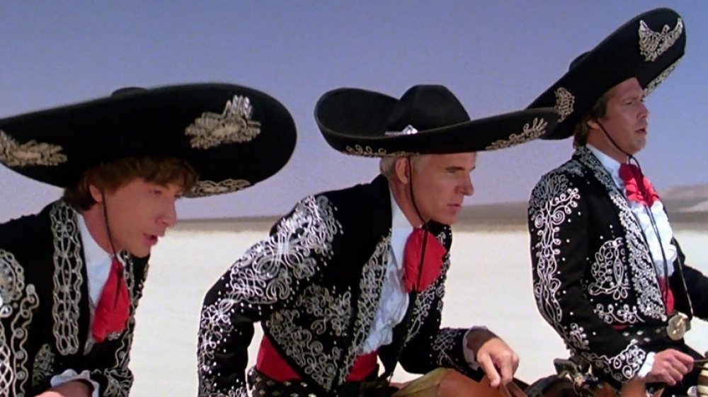 Martin Short, Steve Martin, and Chevy Chase in Three Amigos