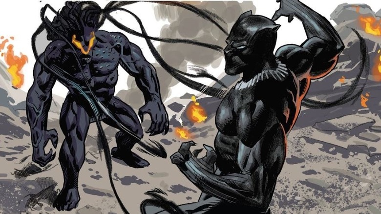 Emperor N'Jadaka fighting Black Panther