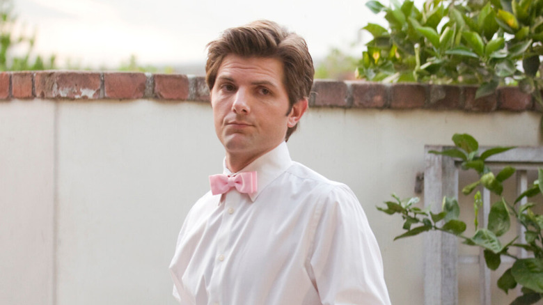 Adam Scott looking annoyed on "Party Down"