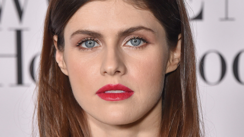 Alexandra Daddario staring