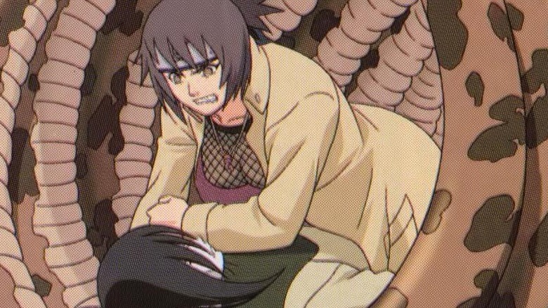 Anko fights Orochimaru