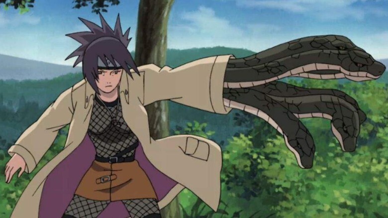 Anko snakes ninjutsu, Naruto