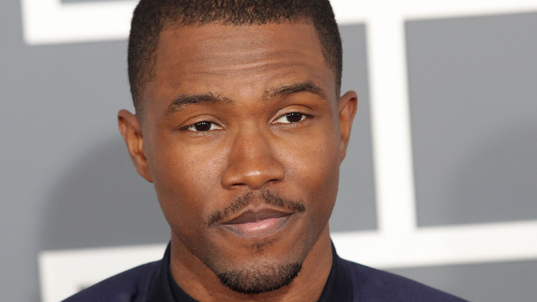 Frank Ocean smiling at the Grammy's