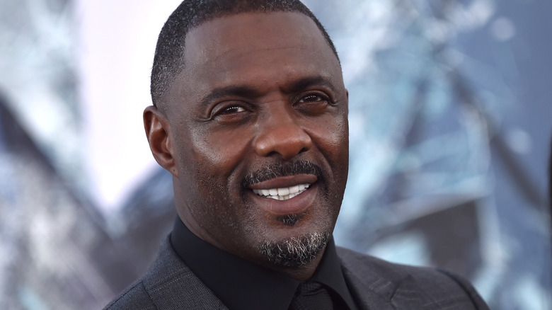 Idris Elba smiling