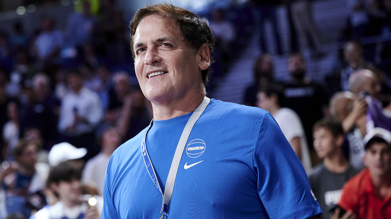 Mark Cuban at sport event