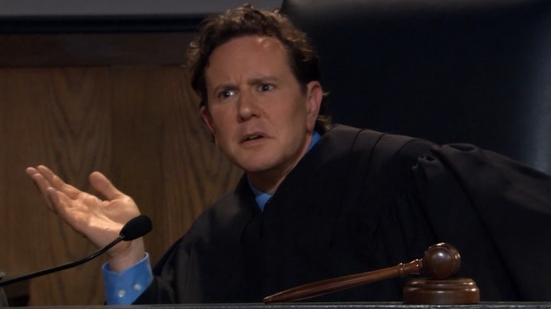 Judge Reinhold looks confused