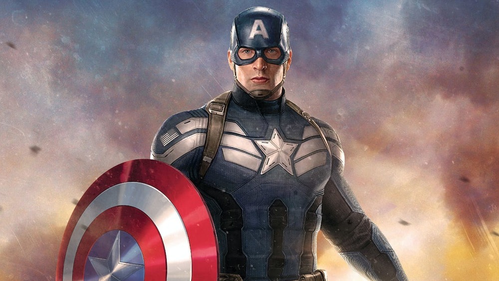 Poster of Cap with his shield