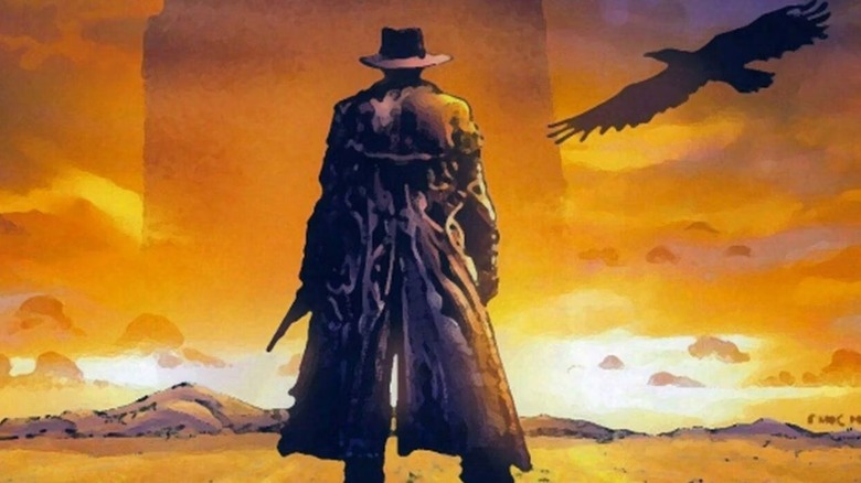 Roland Deschain staring at the Dark Tower