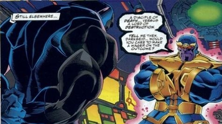 Thanos faces Darkseid