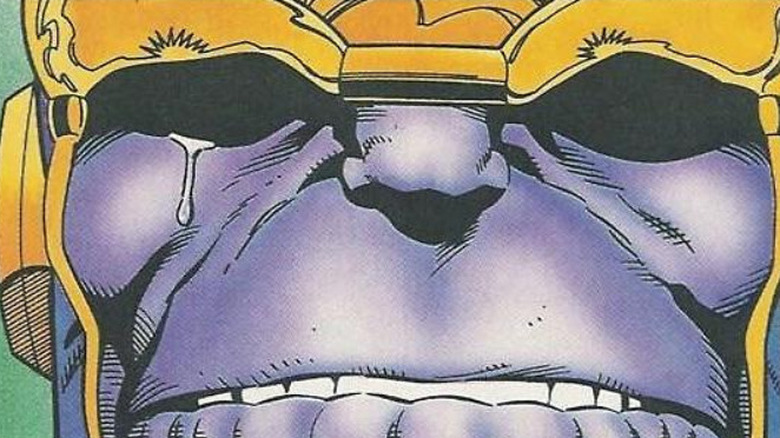 Thanos crying