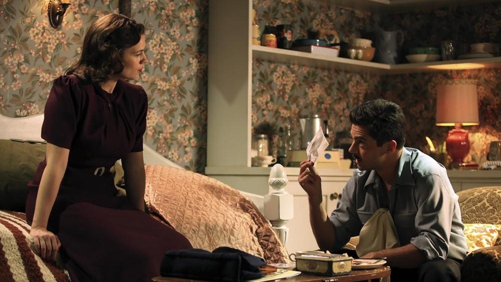 Dominic Cooper as Howard Stark and Hayley Atwell as Peggy Carter in Agent Carter