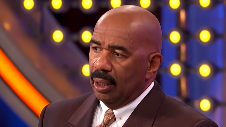 Steve Harvey looks upseet