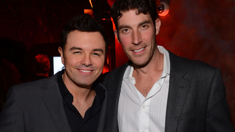 John Viener and Seth Macfarlane smiling