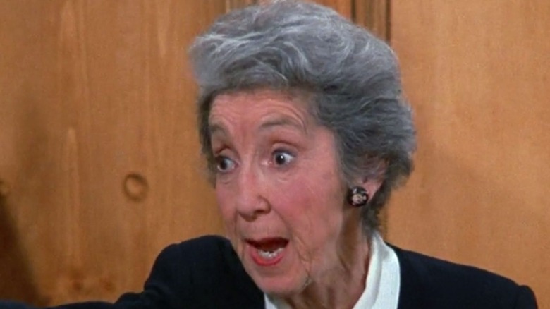 Mrs. Choates accusing Jerry in Seinfeld