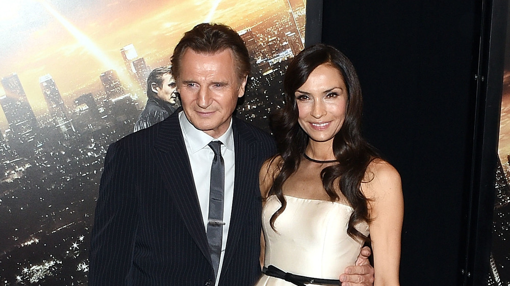 Liam Neeson and Famke Janssen